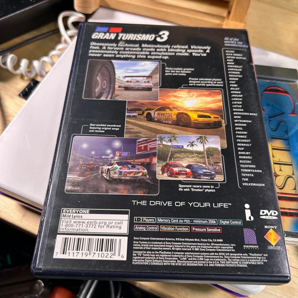 Gran Turismo 3 A-spec Sony PlayStation 2 PS2 Greatest Hits Racing Game